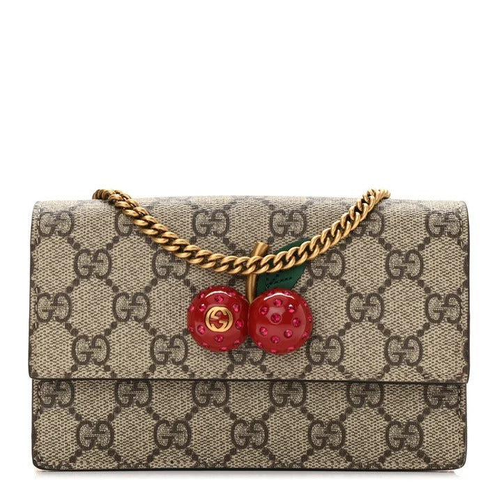 Gucci GG Supreme Mini Bag with Cherries