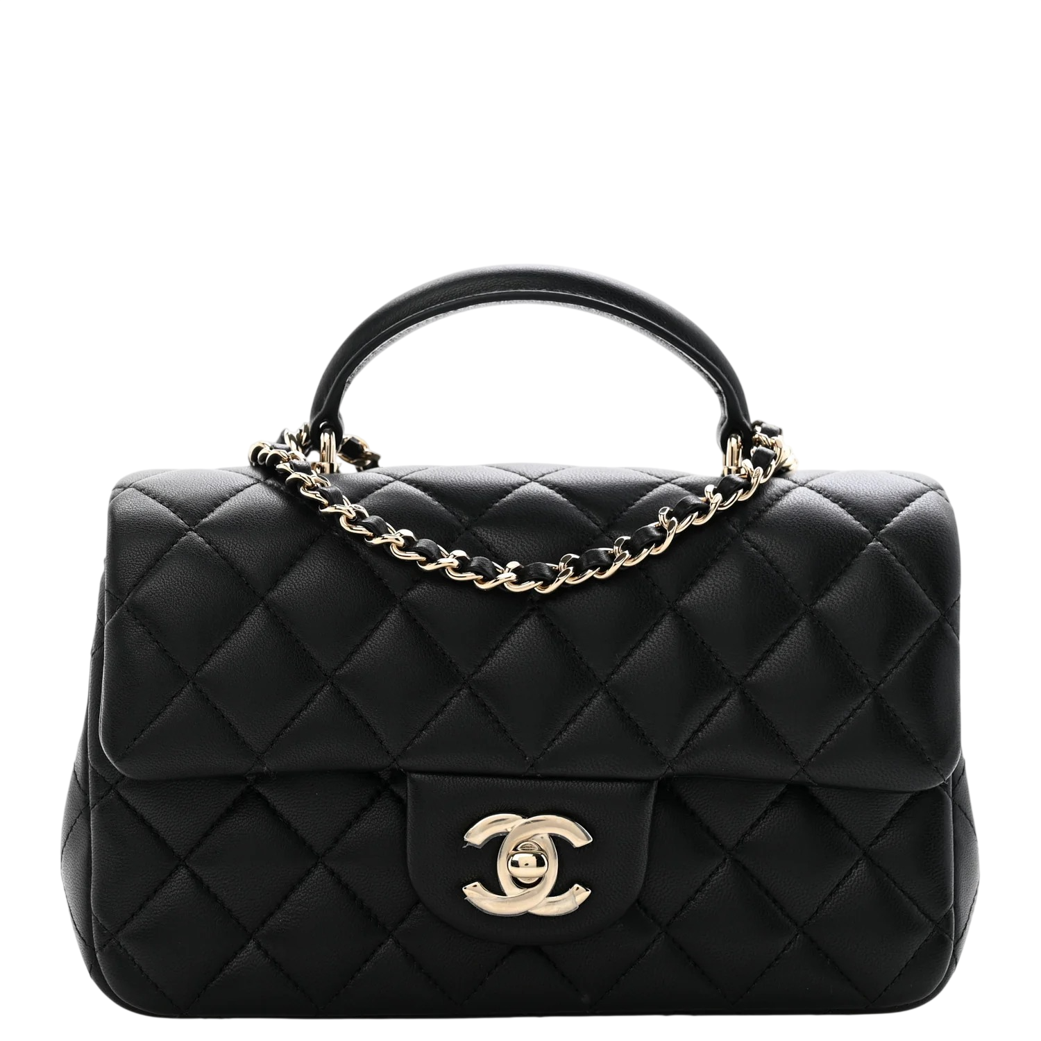 Chanel Mini Rectangular Flap Bag with Top Handle