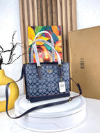 Coach Mollie Tote In Signature Chambray