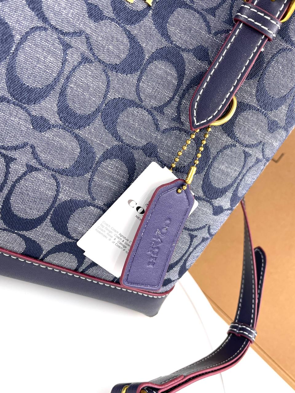 Coach Mollie Tote In Signature Chambray