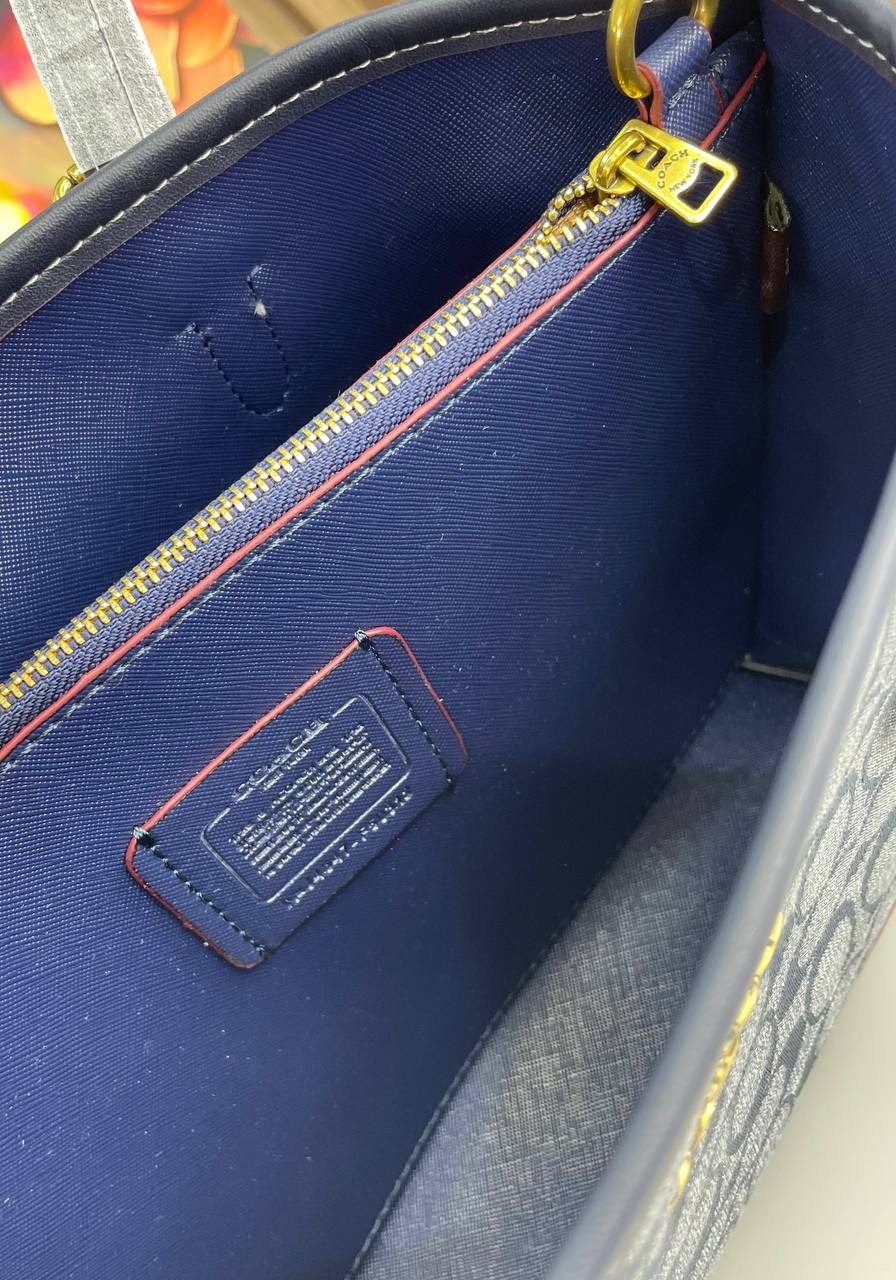 Coach Mollie Tote In Signature Chambray