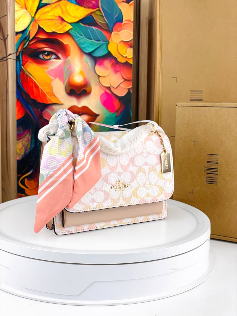 Coach Klare Signature Canvas Crossbody Bag