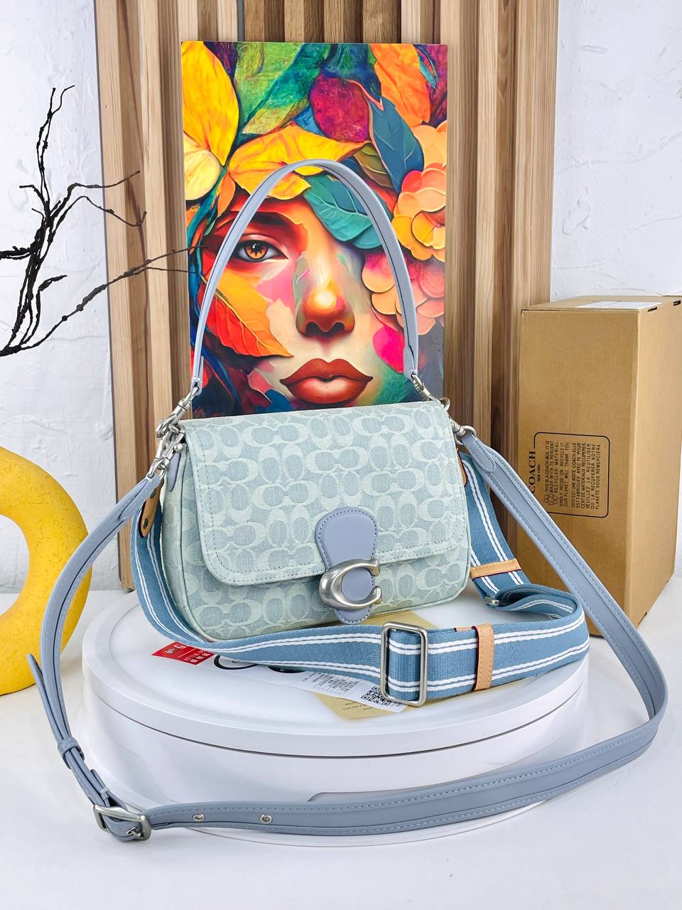 Coach Soft Tabby Shoulder Bag in signature denim