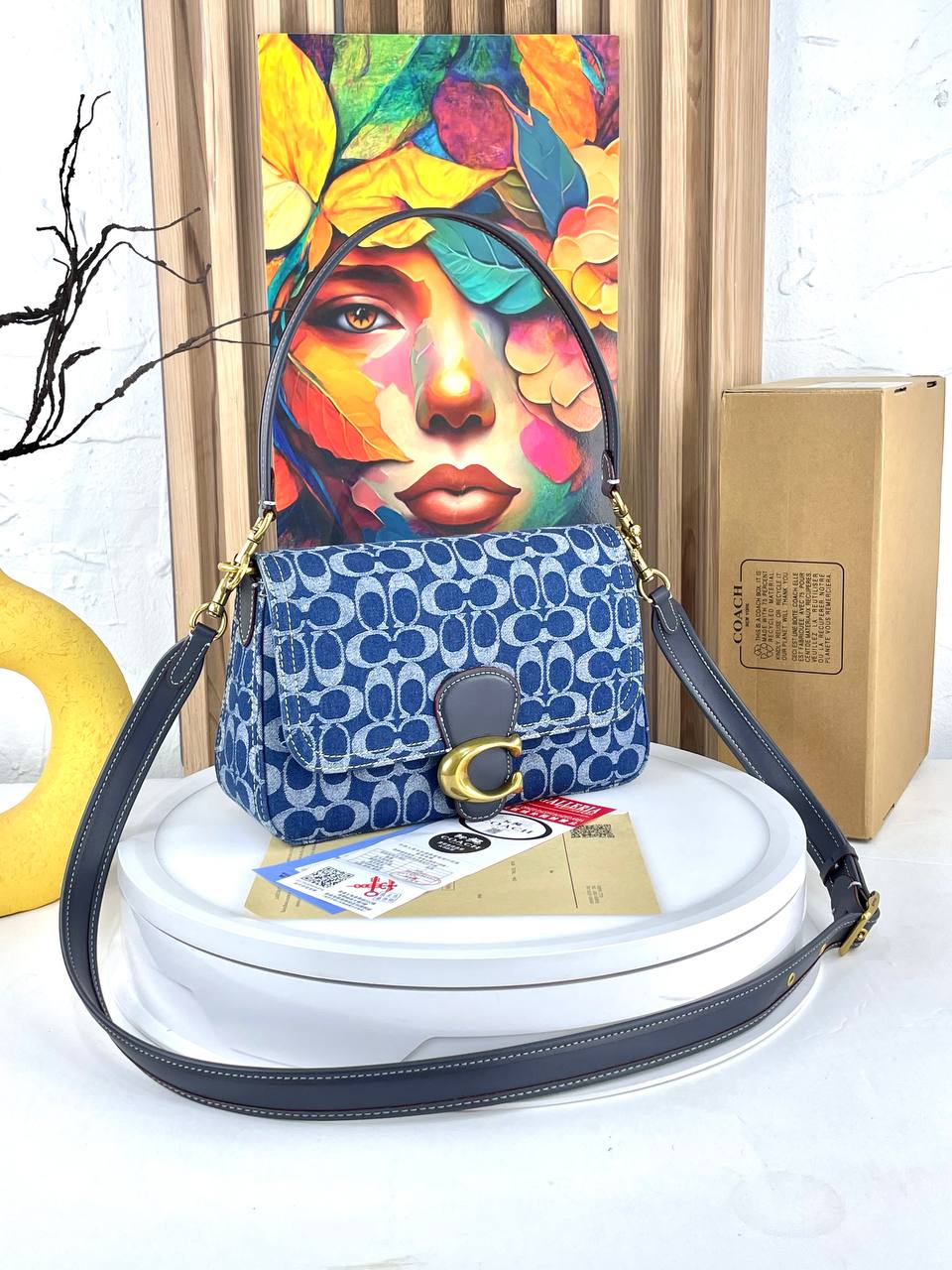 Coach Soft Tabby Shoulder Bag in signature denim