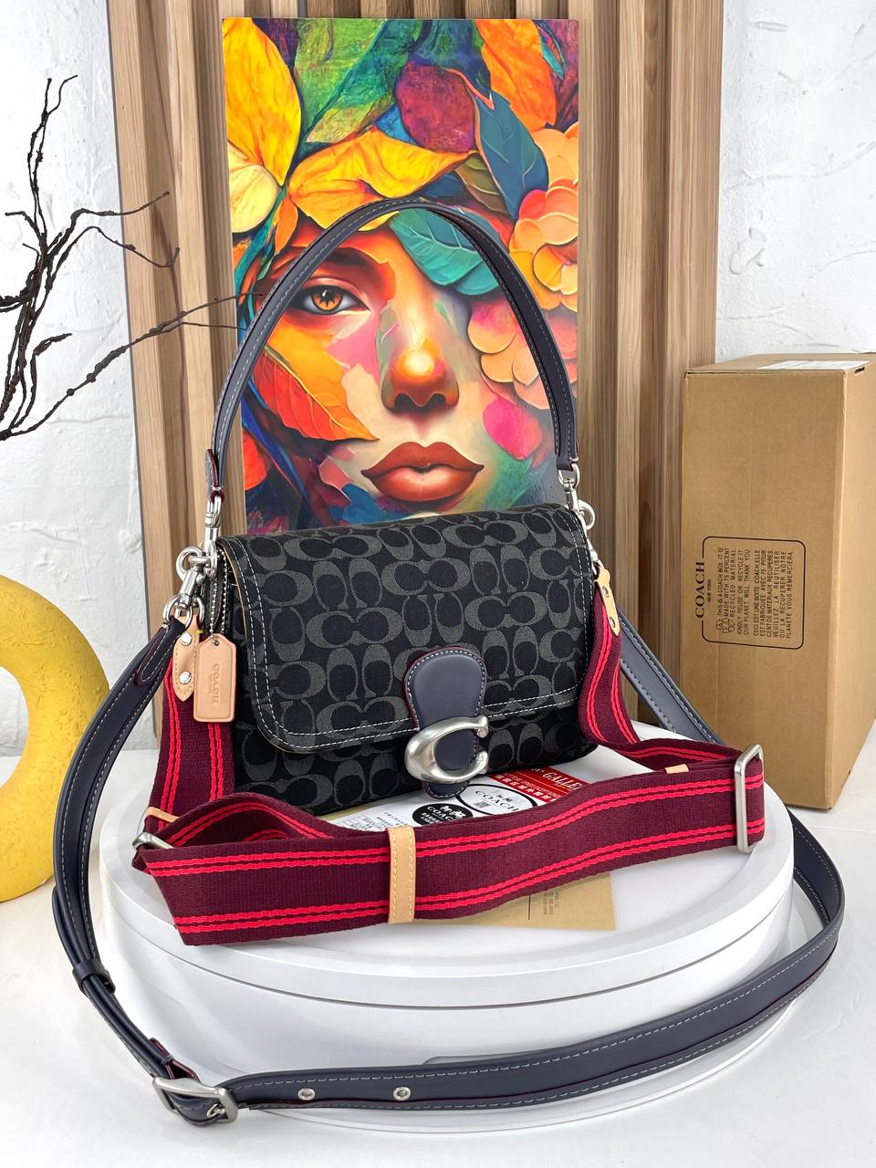 Coach Soft Tabby Shoulder Bag in signature denim