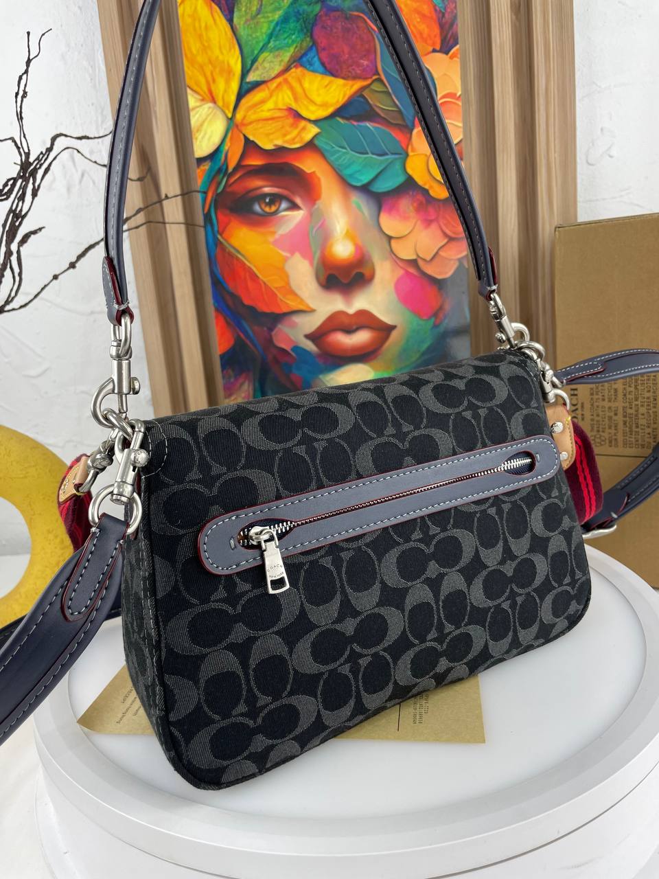 Coach Soft Tabby Shoulder Bag in signature denim