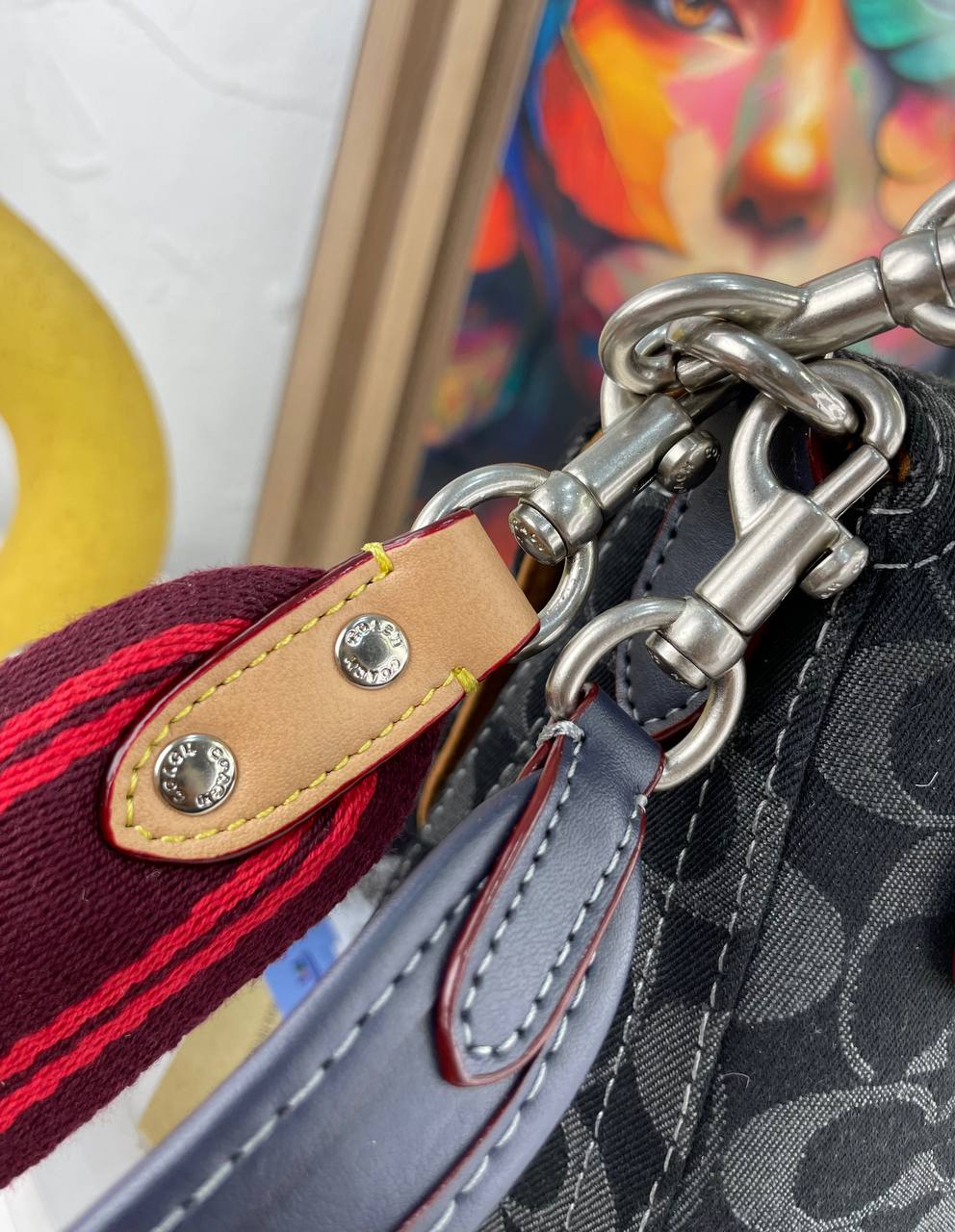 Coach Soft Tabby Shoulder Bag in signature denim