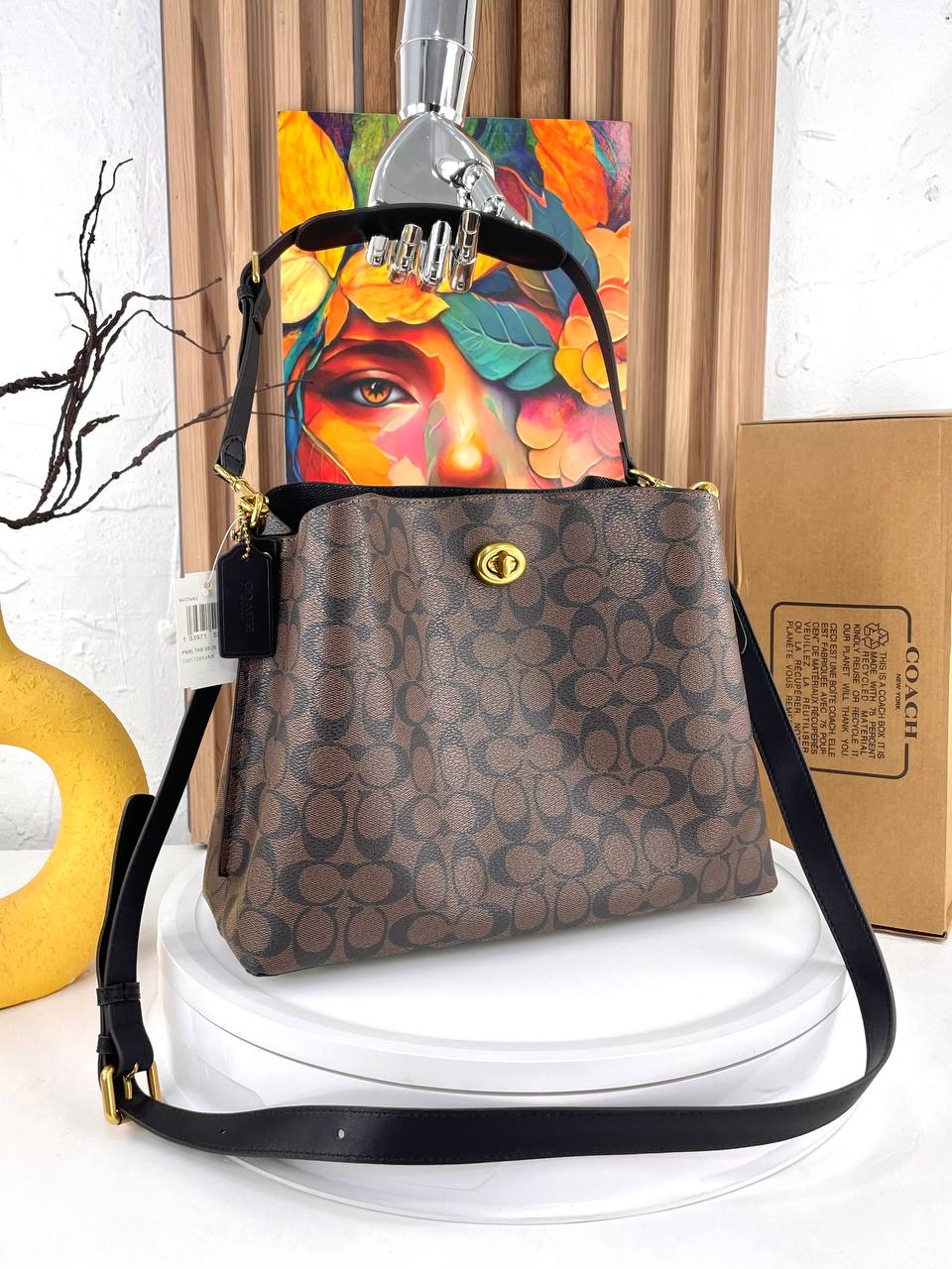 Coach Willow Shoulder Bag In Signature Canvas