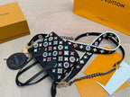Louis Vuitton embellished denim mini tote