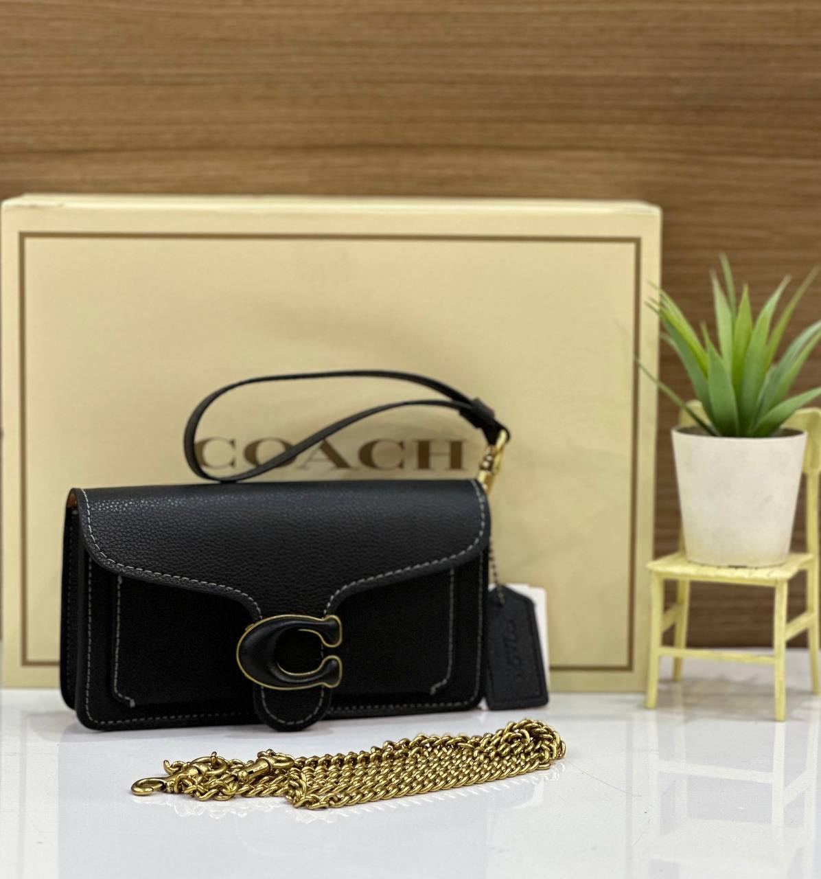 Coach Tabby Wristlet In Signature Canvas