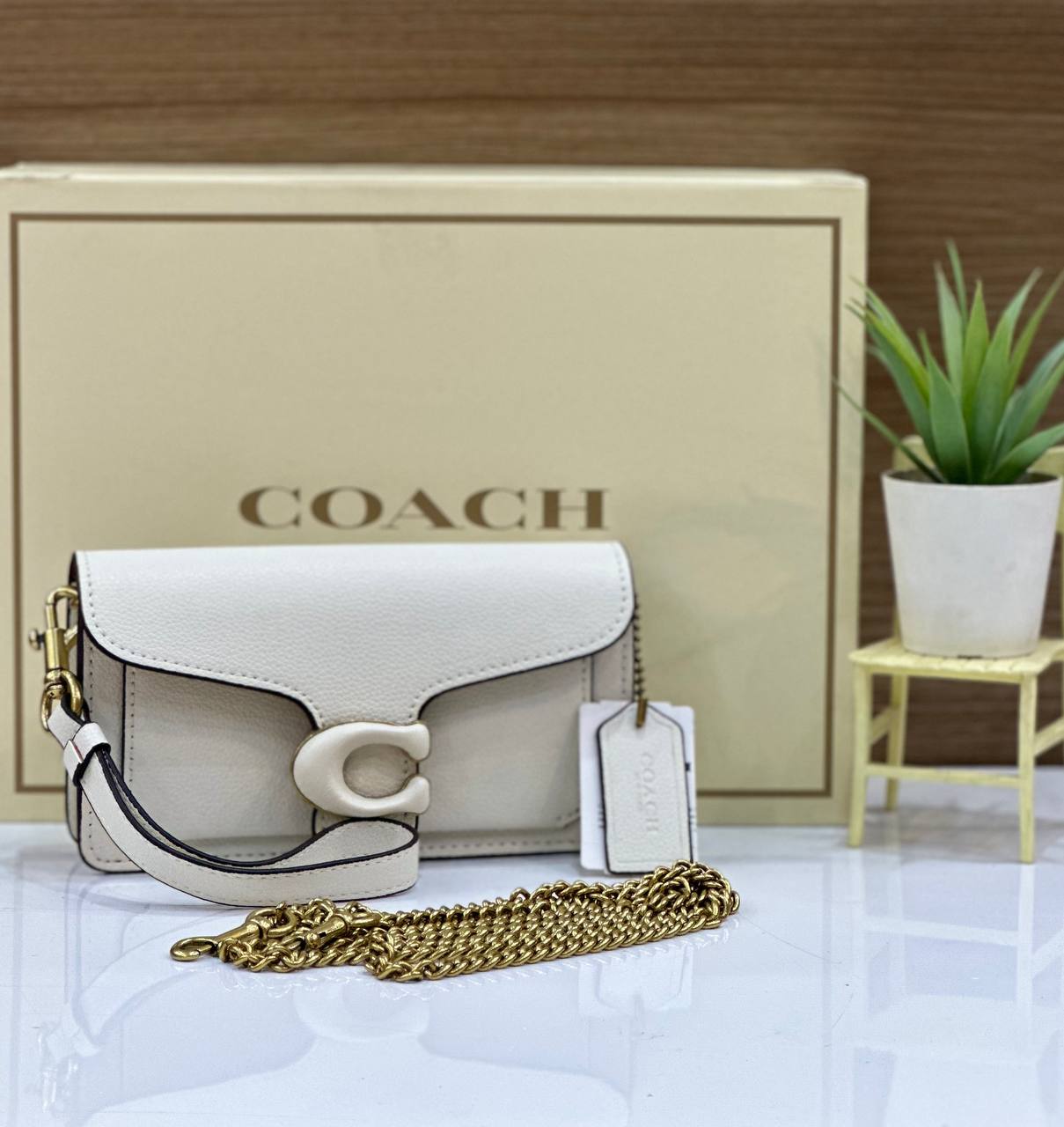 Coach Tabby Wristlet In Signature Canvas