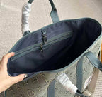 Louis Vuitton Monogram Washed Denim Weekend Tote NM Blue