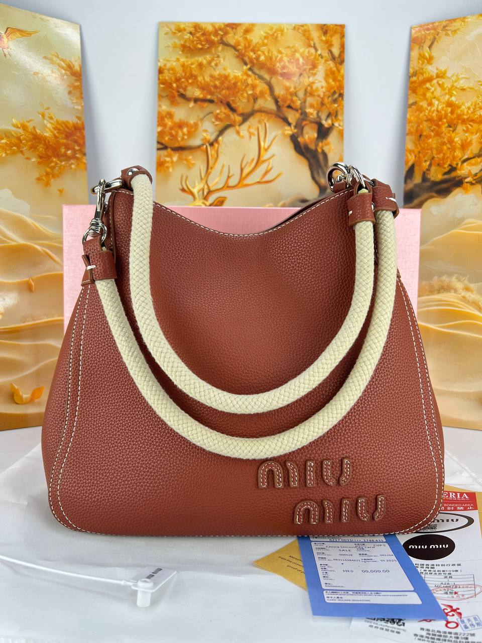 Miu Miu Rope Handle Hobo Bag