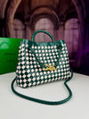 Dark Green & White