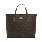 Coach City Tote Bag Brown Signature