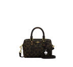 Coach Mini Rowan Crossbody Bag In Loved Signature Canvas With Charms