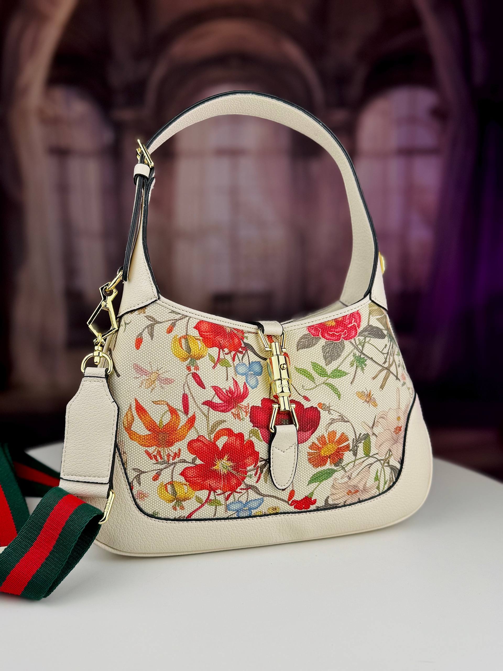 Gucci Jackie Flora Shoulder Bag