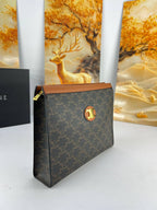 Celine Triomphe Canvas Zipped Pouch