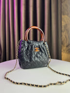 Chanel CC Top Handle Hobo Bag