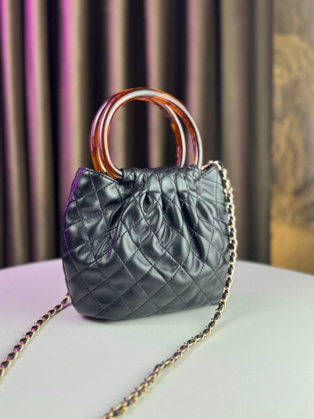 Chanel CC Top Handle Hobo Bag
