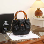 Chanel CC Top Handle Hobo Bag