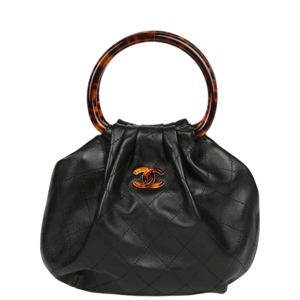Chanel CC Top Handle Hobo Bag