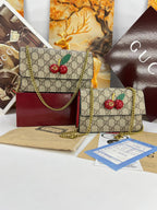 Gucci GG Supreme Mini Bag with Cherries
