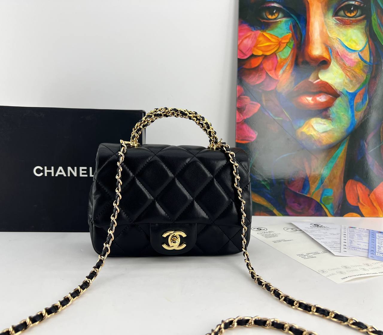 Chanel Mini Flap Bag with Top Handle
