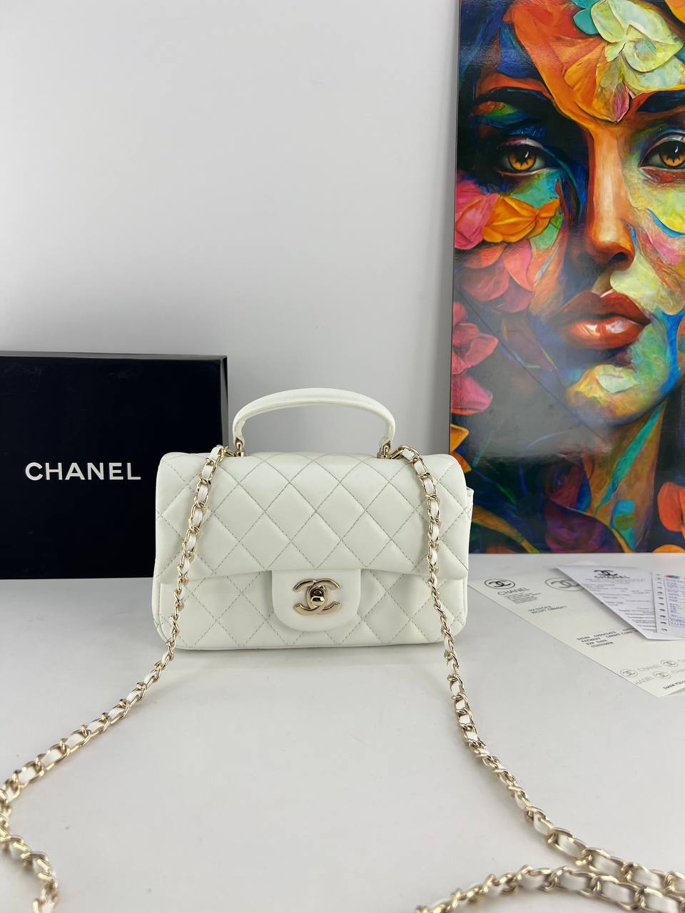 Chanel Mini Rectangular Flap Bag with Top Handle