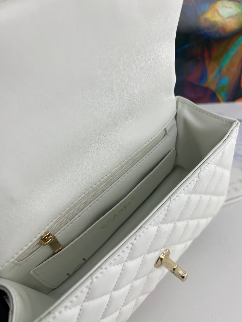 Chanel Mini Rectangular Flap Bag with Top Handle